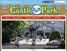 Tablet Screenshot of castlefunpark.com